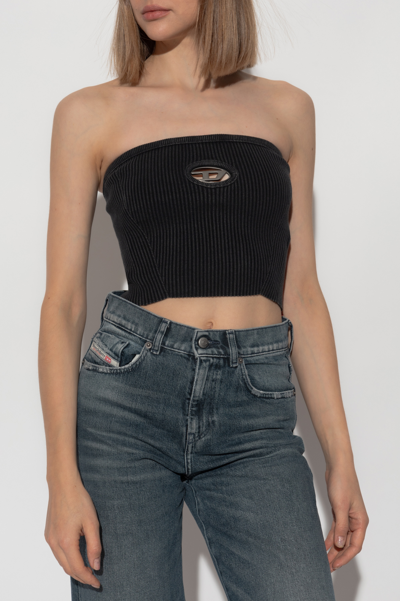 Czarny Top `M-CLARKSVILLEX-C ` Diesel - Vitkac Polska